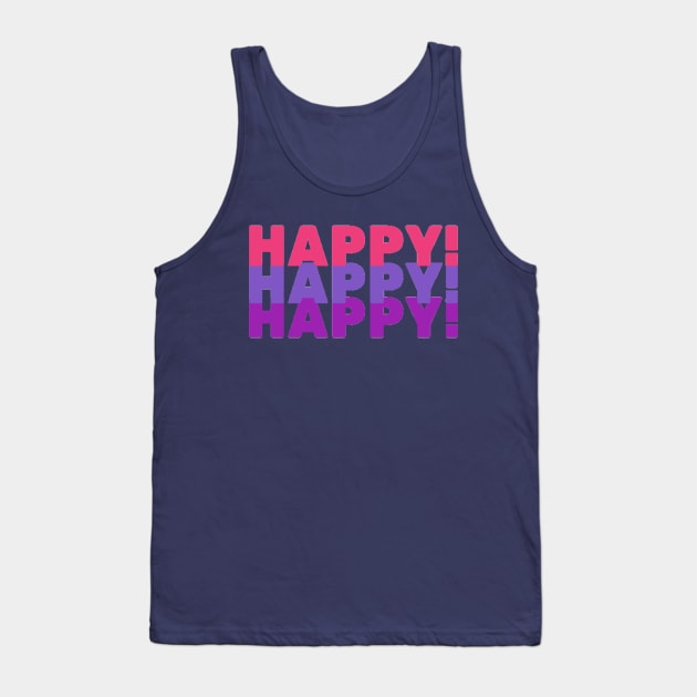 Happy Happy Happy Funny Exited Happy Sexy Attractive Positive Boy Girl Motivated Inspiration Emotional Dramatic Beautiful Girl & Boy High For Man's & Woman's Tank Top by Salam Hadi